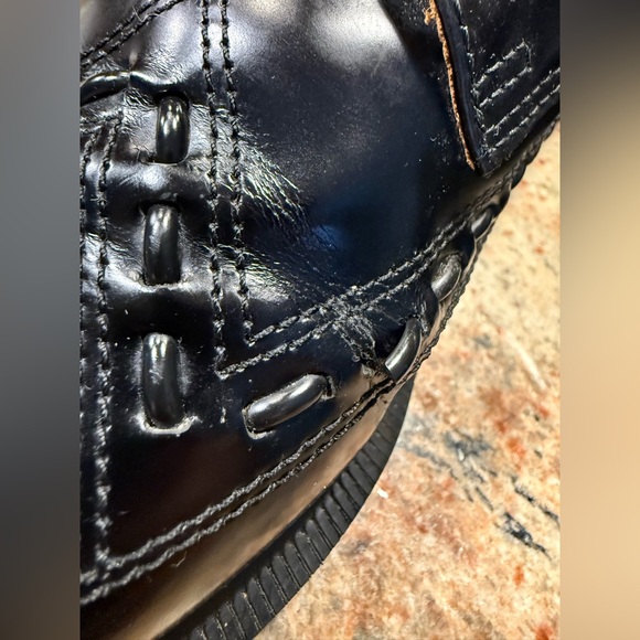 Dr Martens Ally Black Leather Derby Creeper Wingtip Shoes Men’s Size 7/Women’s 8 - Picture 14 of 15